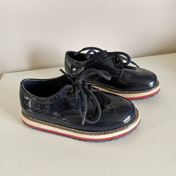 Zara baby Leather oxfords shoes size 25 / toddler 9 - Picture 1 of 6